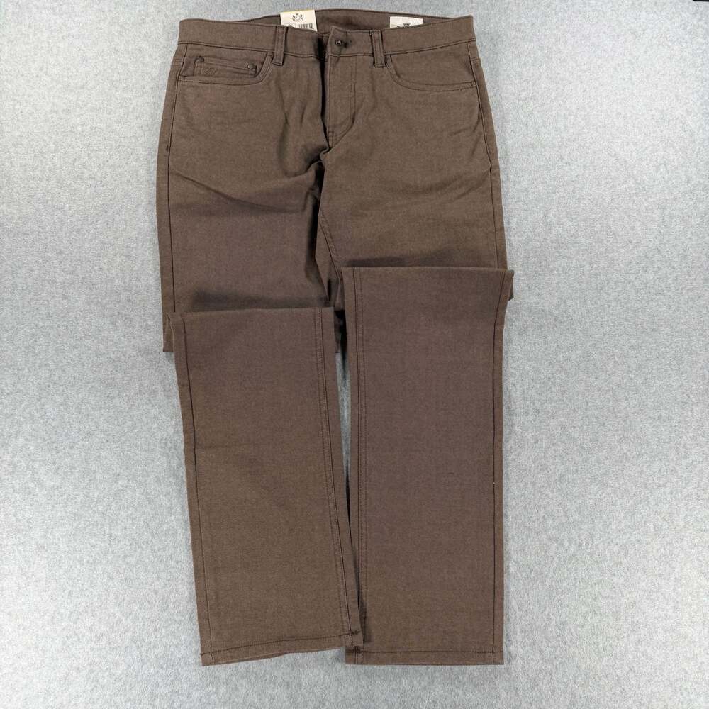 English Laundry Mens Brown 5-Pocket Straight Leg Casual Pants Size 32x30 - Picture 1 of 8